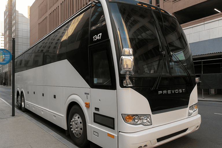 a Charter Bus Rental North Miami coach bus